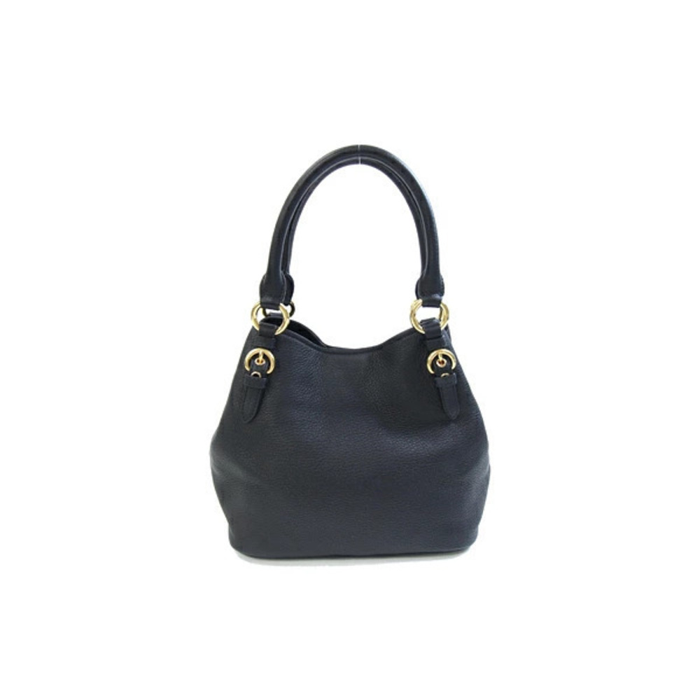 Miu MIu Handbag Madras Black Leather Shoulder Crossbody - Picture 2 of 10